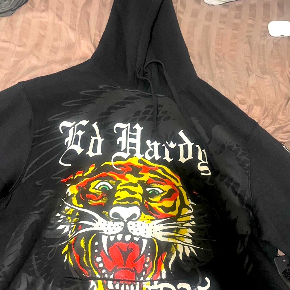 Ed Hardy Black Hoodie